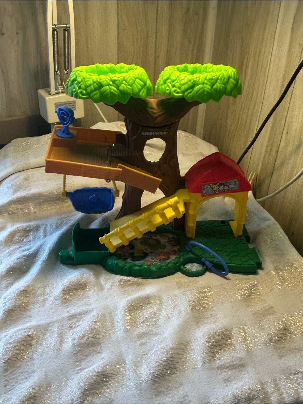 Little People Treehouse Playset - Bright Green, Yellow & Red